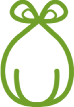 Fill with organic waste icon